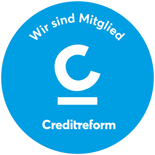 Wir sind Mitglied bei Creditreform Creditreform